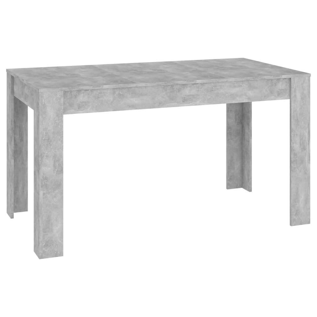 Ruokapöytä betoninharmaa 140x74,5x76 cm lastulevy - Sisustajankoti.fi