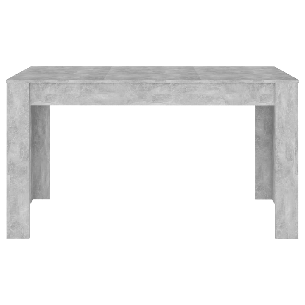 Ruokapöytä betoninharmaa 140x74,5x76 cm lastulevy - Sisustajankoti.fi
