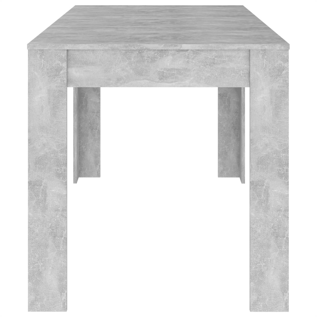Ruokapöytä betoninharmaa 140x74,5x76 cm lastulevy - Sisustajankoti.fi