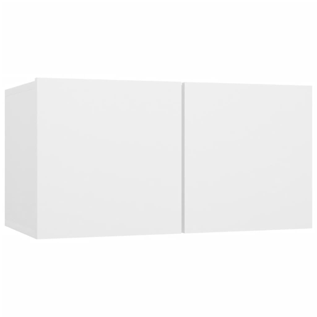 Seinäkiinnitettävät TV-tasot 2 kpl valkoinen 60x30x30 cm - Sisustajankoti.fi