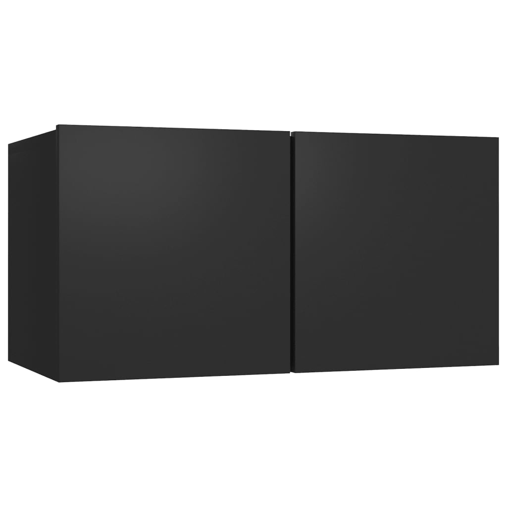 Seinäkiinnitettävä TV-taso musta 60x30x30 cm - Sisustajankoti.fi