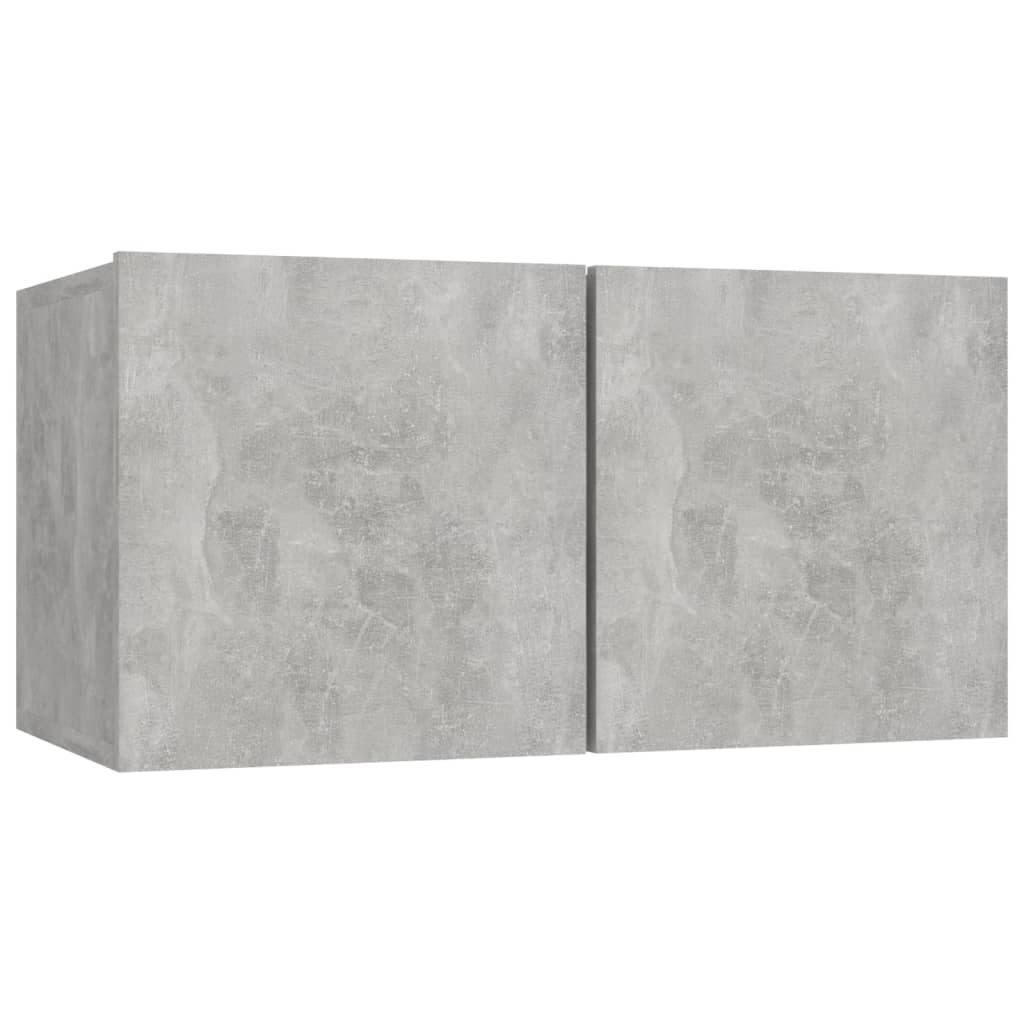 Seinäkiinnitettävä TV-taso betoninharmaa 60x30x30 cm - Sisustajankoti.fi
