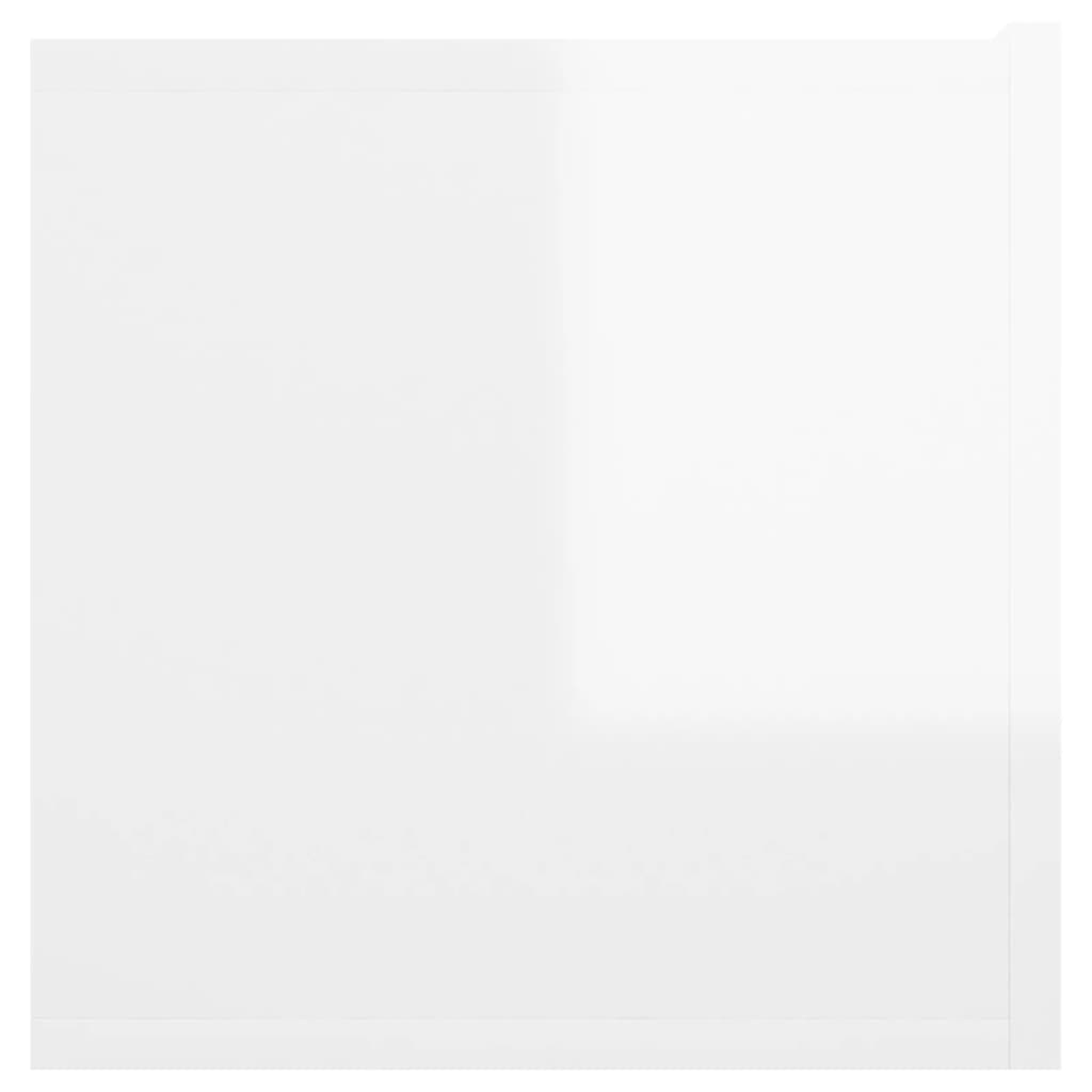 Seinäkiinnitettävät TV-tasot 3 kpl korkeakiilto valk 60x30x30cm - Sisustajankoti.fi