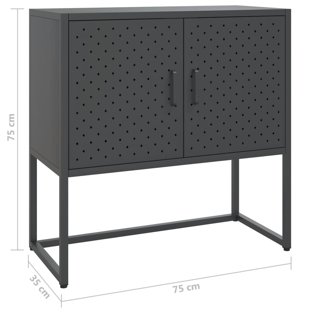 Senkki antrasiitti 75x35x75 cm teräs - Sisustajankoti.fi