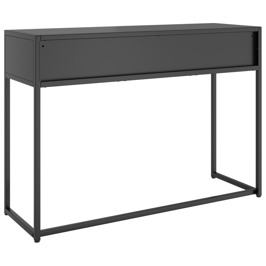 Konsolipöytä antrasiitti 106x35x75 cm teräs - Sisustajankoti.fi