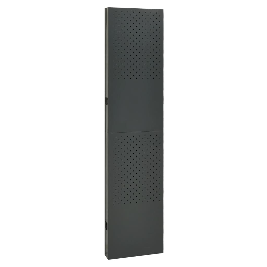 5-Paneelinen tilanjakaja 200x180 cm antrasiitti teräs - Sisustajankoti.fi