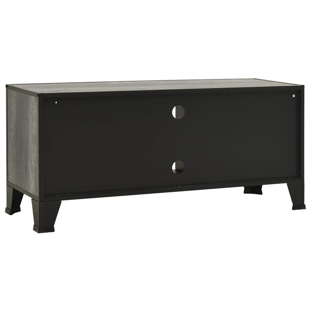 TV-taso harmaa 105x36x47 cm metalli ja MDF - Sisustajankoti.fi
