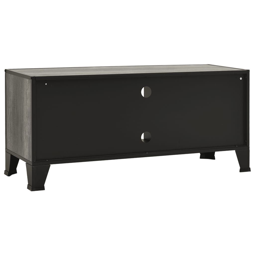 TV-taso harmaa 105x36x47 cm metalli ja MDF - Sisustajankoti.fi