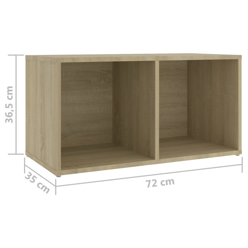 TV-tasot 2 kpl Sonoma-tammi 72x35x36,5 cm lastulevy - Sisustajankoti.fi