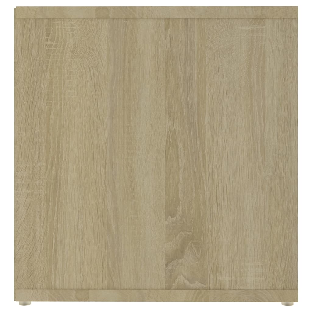 TV-tasot 2 kpl valkoinen/Sonoma-tammi 72x35x36,5 cm lastulevy - Sisustajankoti.fi