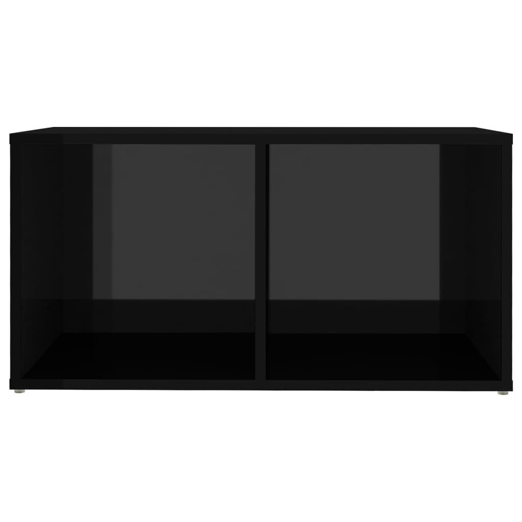 TV-tasot 2 kpl korkeakiilto musta 72x35x36,5 cm lastulevy - Sisustajankoti.fi