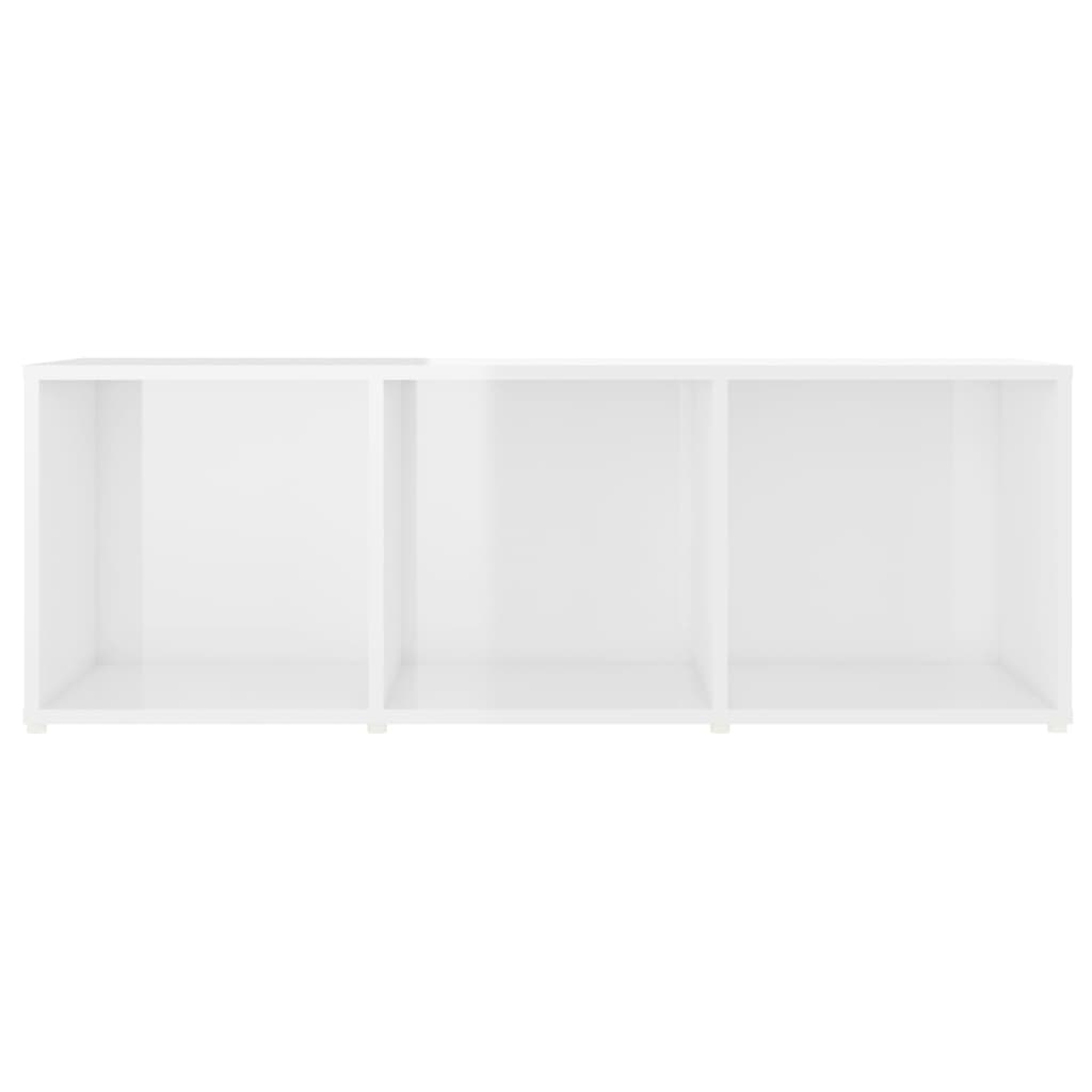 TV-tasot 2 kpl korkeakiilto valkoinen 107x35x37 cm lastulevy - Sisustajankoti.fi