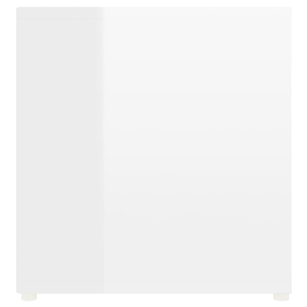 TV-tasot 2 kpl korkeakiilto valkoinen 107x35x37 cm lastulevy - Sisustajankoti.fi