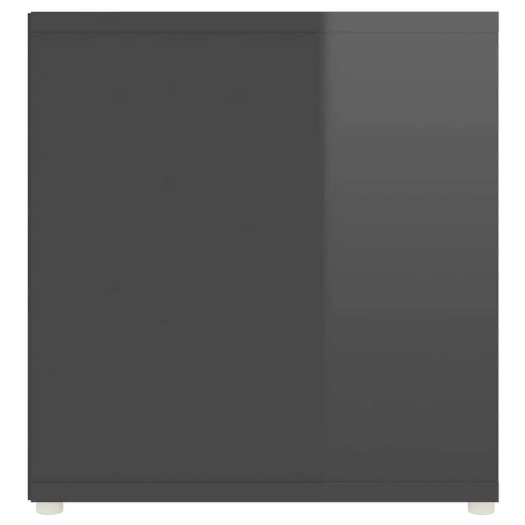 TV-tasot 2 kpl korkeakiilto harmaa 107x35x37 cm lastulevy - Sisustajankoti.fi