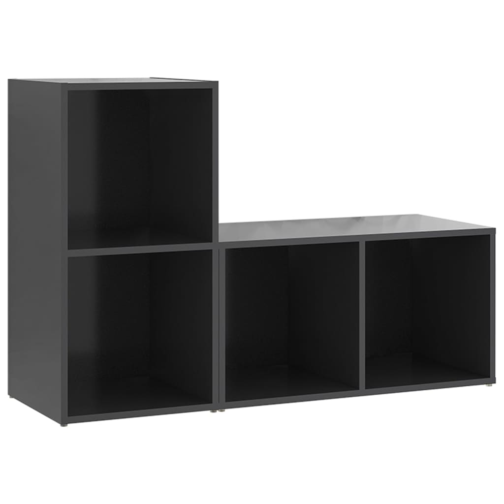 TV-tasot 2 kpl harmaa 72x35x36,5 cm lastulevy - Sisustajankoti.fi