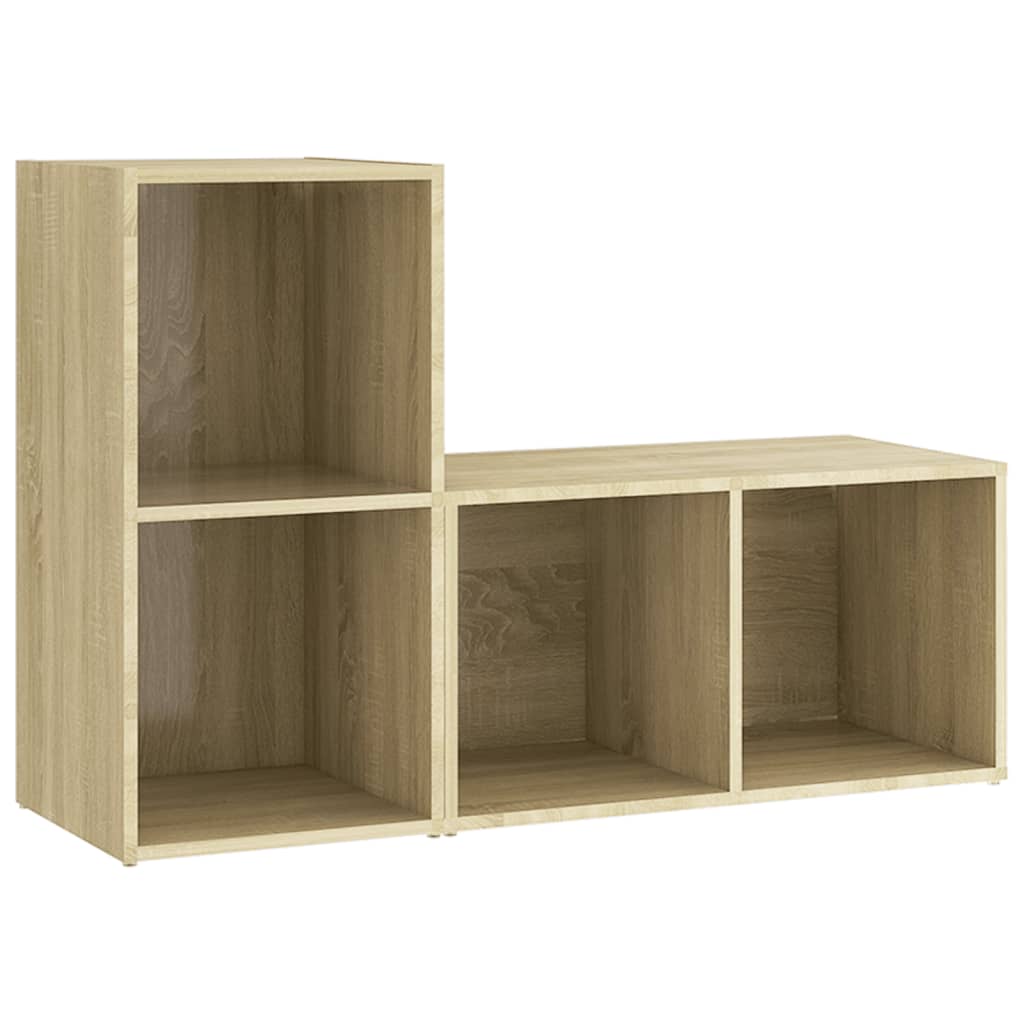 TV-tasot 2 kpl Sonoma-tammi 72x35x36,5 cm lastulevy - Sisustajankoti.fi