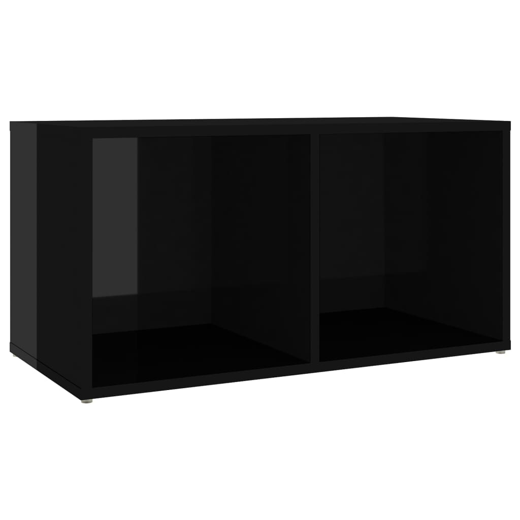 TV-tasot 2 kpl korkeakiilto musta 72x35x36,5 cm lastulevy - Sisustajankoti.fi