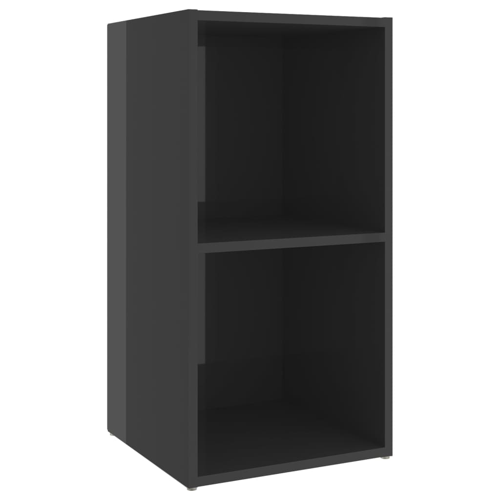 TV-tasot 2 kpl korkeakiilto harmaa 72x35x36,5 cm lastulevy - Sisustajankoti.fi