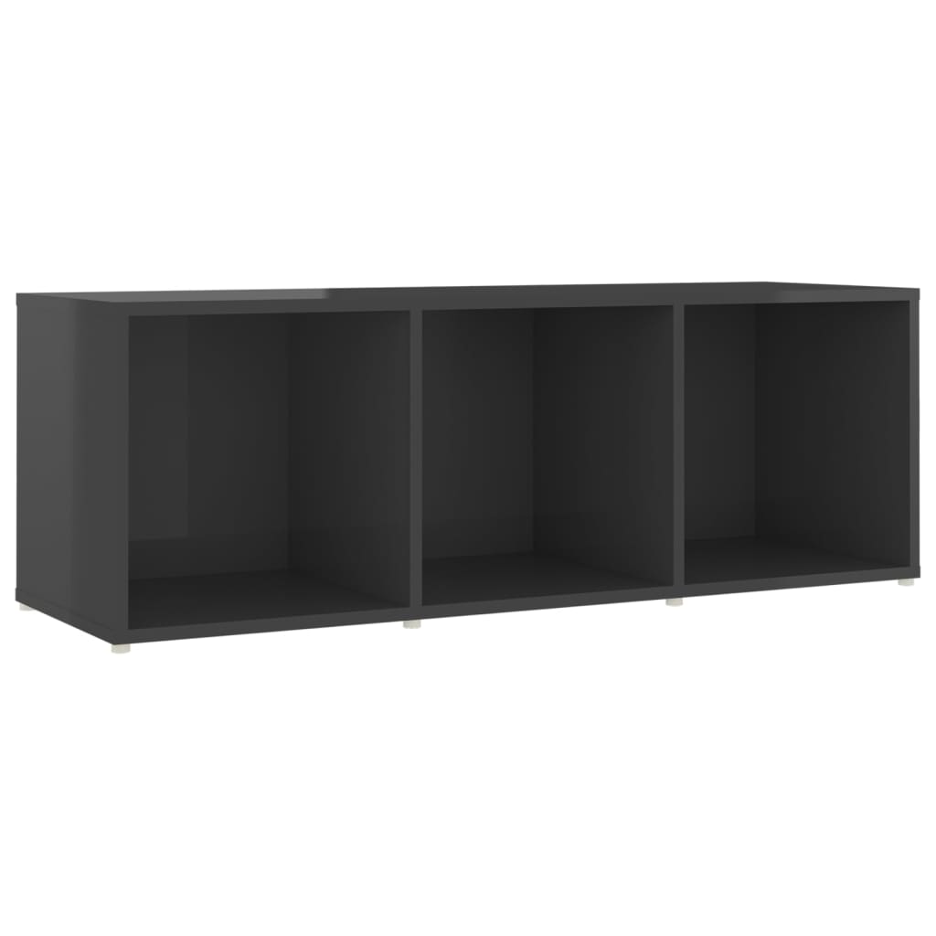 TV-tasot 4 kpl korkeakiilto harmaa 107x35x37 cm lastulevy - Sisustajankoti.fi