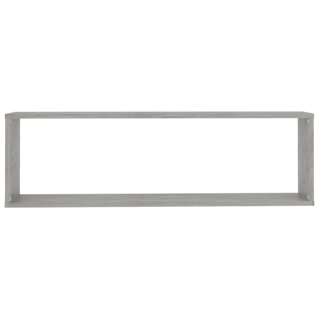 Kuutioseinähyllyt 2 kpl betoninharmaa 100x15x30 cm lastulevy - Sisustajankoti.fi