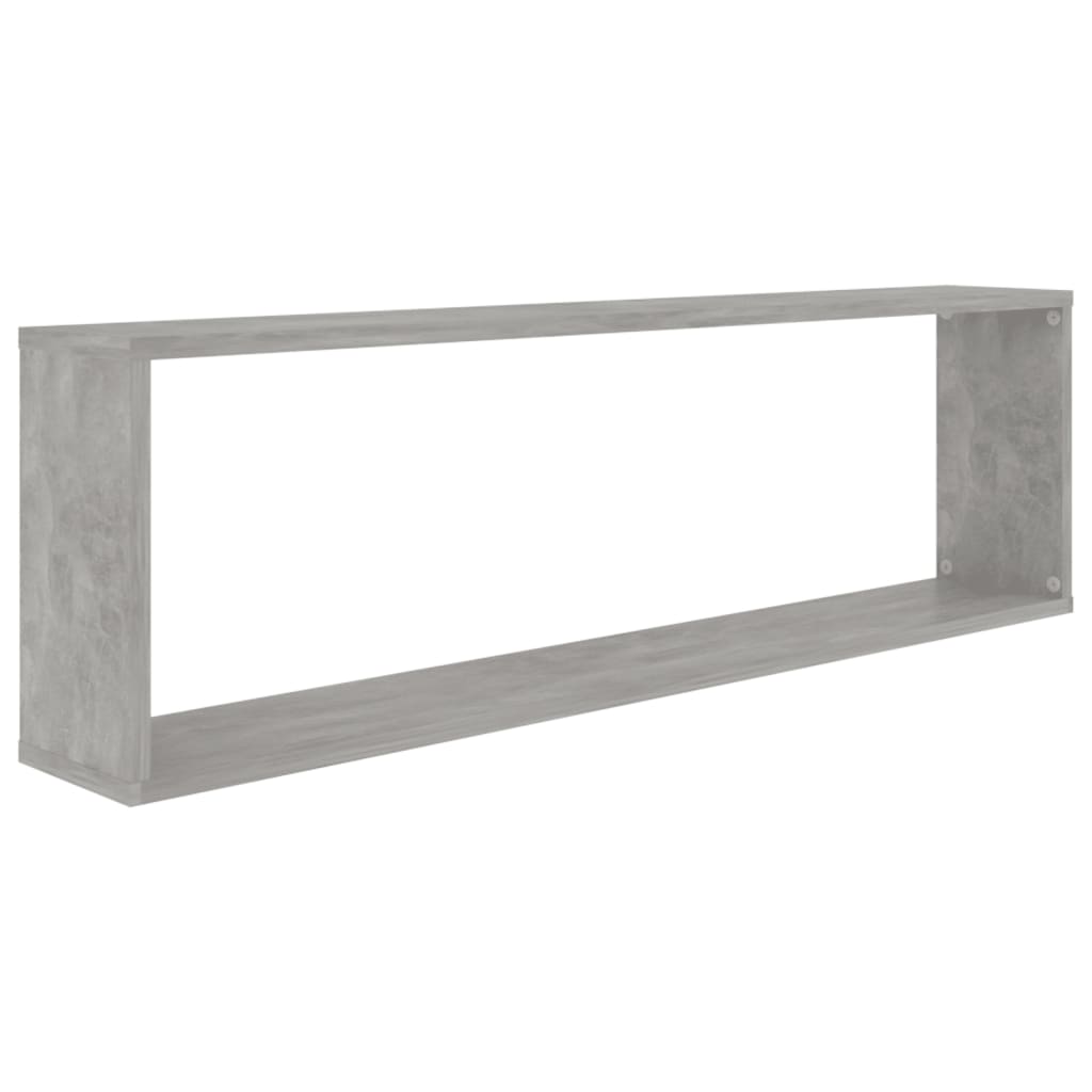Kuutioseinähyllyt 4 kpl betoninharmaa 100x15x30 cm lastulevy - Sisustajankoti.fi