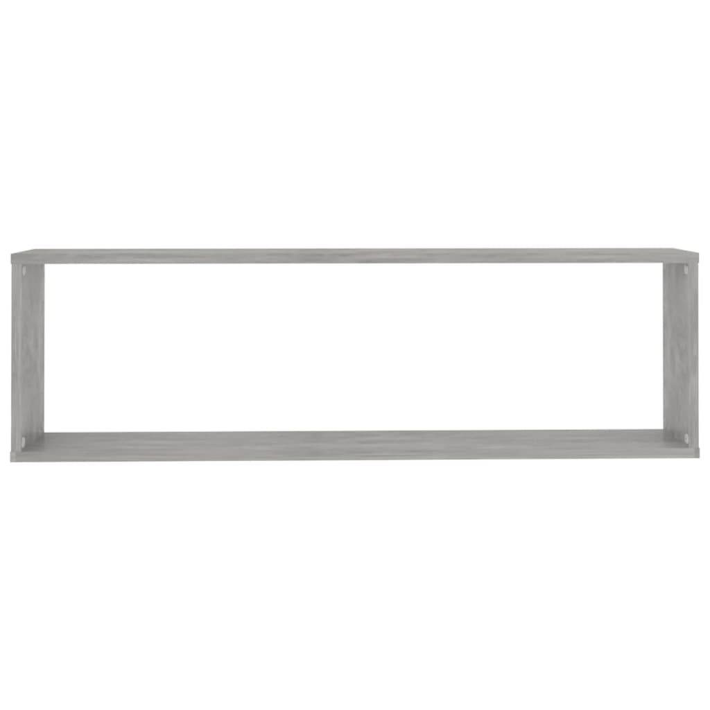 Kuutioseinähyllyt 4 kpl betoninharmaa 100x15x30 cm lastulevy - Sisustajankoti.fi