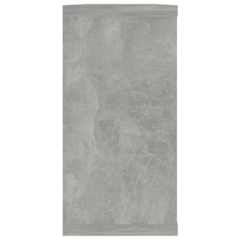 Kuutioseinähyllyt 4 kpl betoninharmaa 100x15x30 cm lastulevy - Sisustajankoti.fi