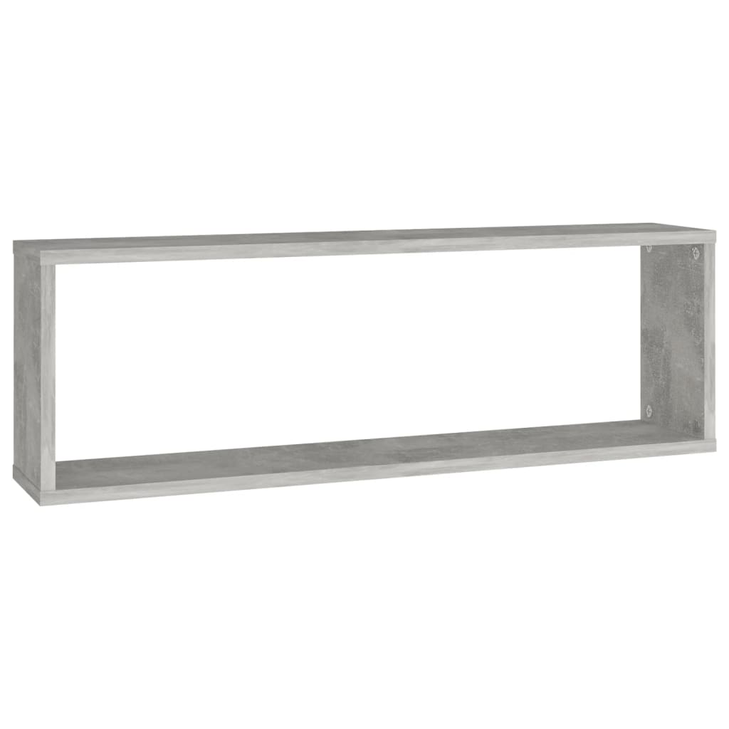 Kuutioseinähyllyt 2 kpl betoninharmaa 80x15x26,5 cm - Sisustajankoti.fi