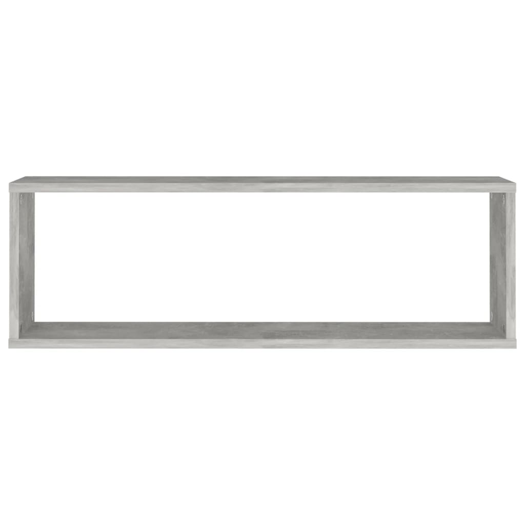 Kuutioseinähyllyt 2 kpl betoninharmaa 80x15x26,5 cm - Sisustajankoti.fi