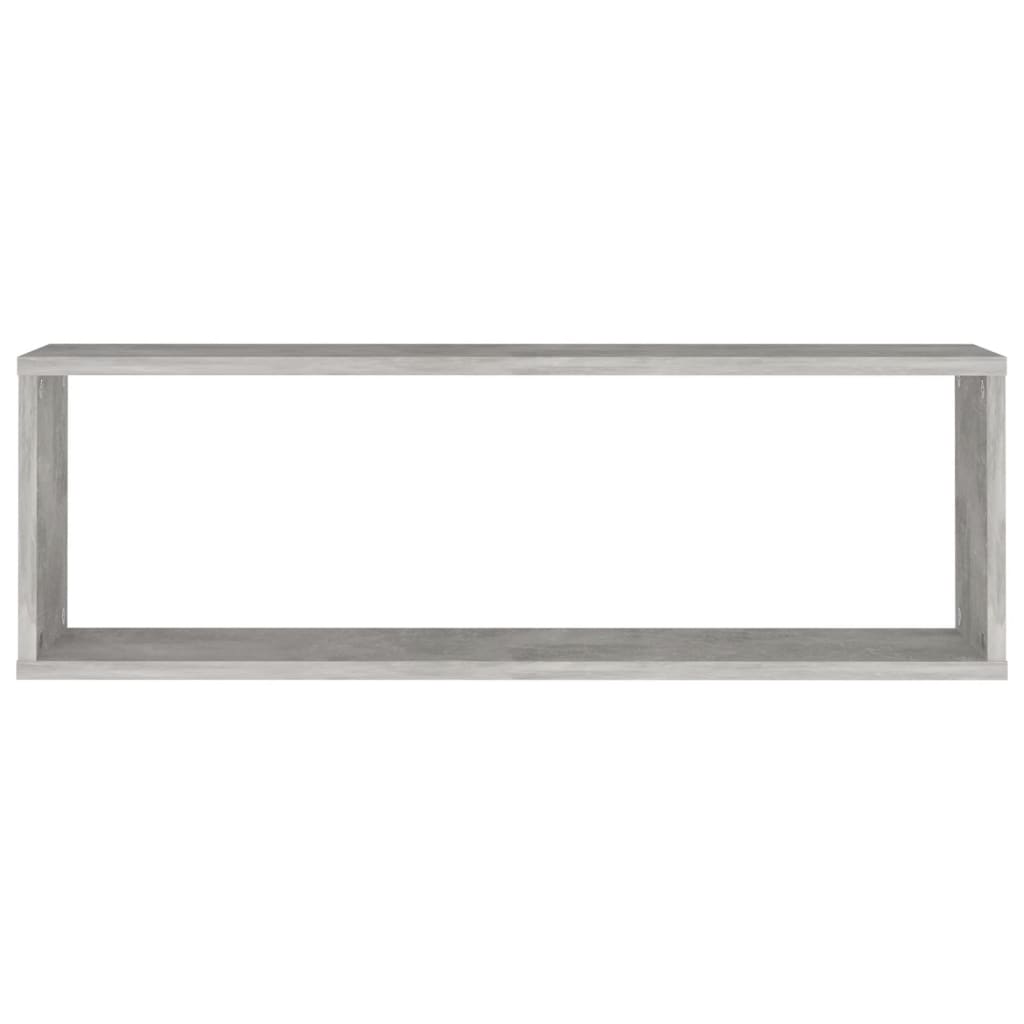 Kuutioseinähyllyt 4 kpl betoninharmaa 80x15x26,5 cm lastulevy - Sisustajankoti.fi
