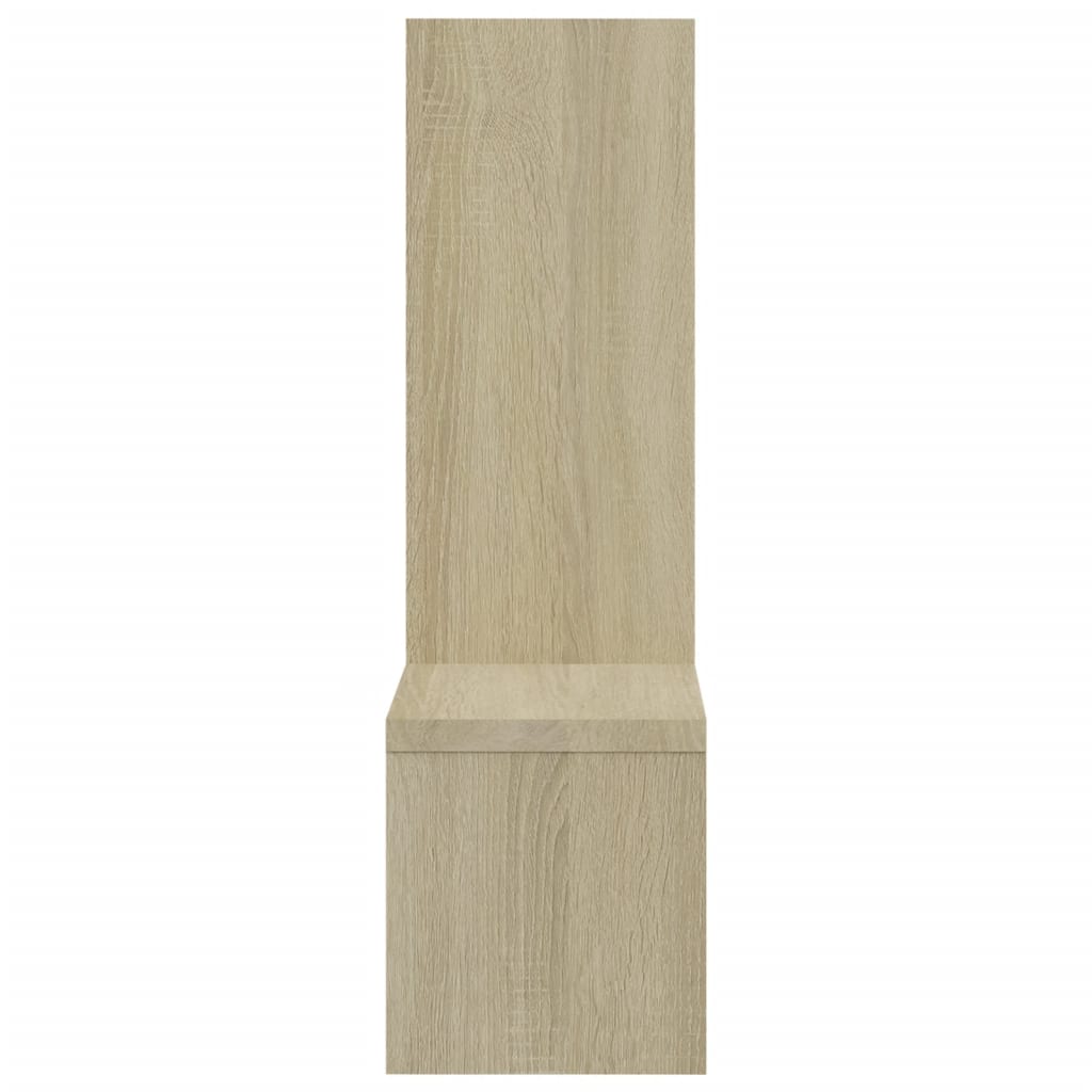 Seinähyllyt 2 kpl valk. ja Sonoma-tammi 50x15x50 cm lastulevy - Sisustajankoti.fi