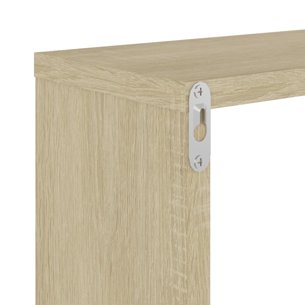 Seinähyllyt 2 kpl Sonoma-tammi 100x15x20 cm lastulevy - Sisustajankoti.fi