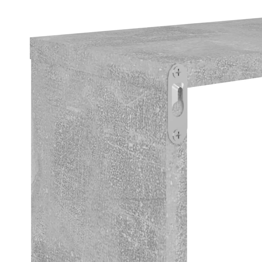 Seinähyllyt 2 kpl betoninharmaa 100x15x20 cm lastulevy - Sisustajankoti.fi