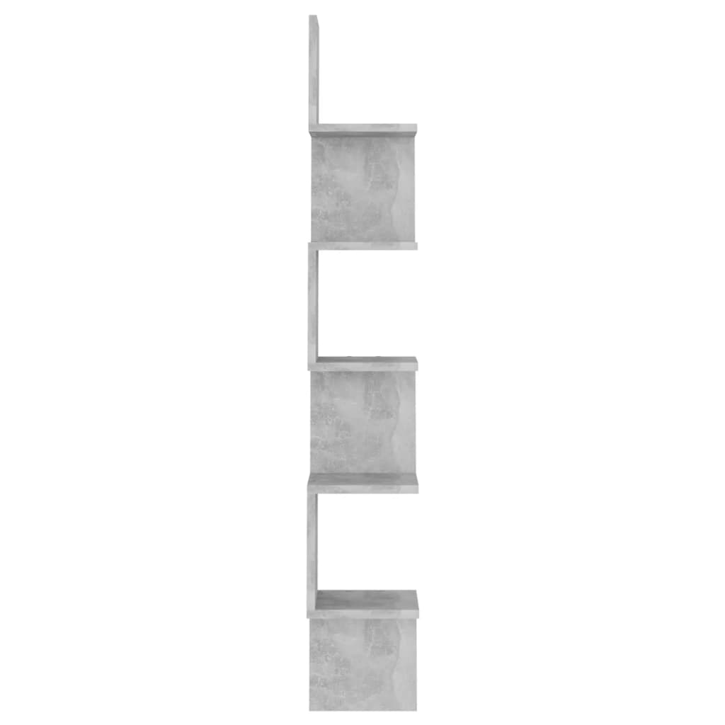Seinäkulmahylly betoninharmaa 20x20x127,5 cm lastulevy - Sisustajankoti.fi