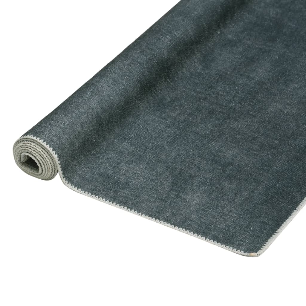 Matto pestävä taitettava harmaa 160x230 cm polyesteri - Sisustajankoti.fi