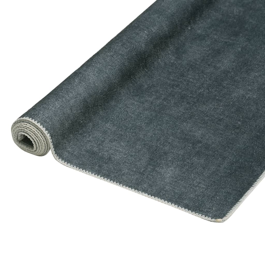 Matto pestävä taitettava harmaa 180x270 cm polyesteri - Sisustajankoti.fi