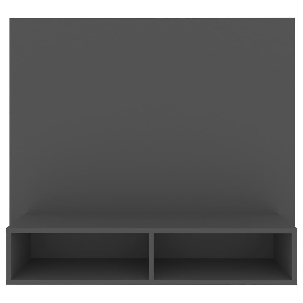 TV-taso seinälle harmaa 102x23,5x90 cm lastulevy - Sisustajankoti.fi