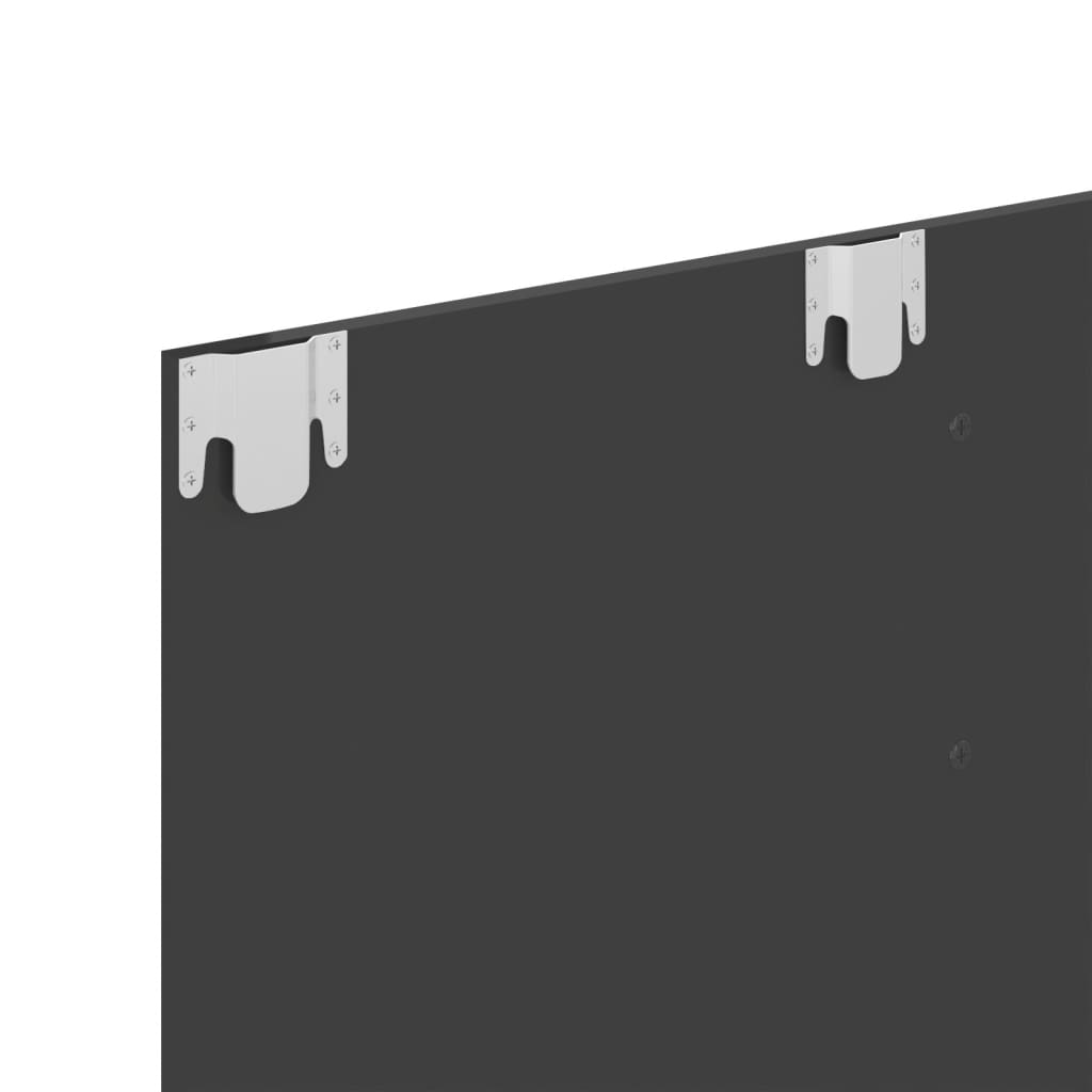 TV-taso seinälle korkeakiilto harmaa 102x23,5x90cm lastulevy - Sisustajankoti.fi