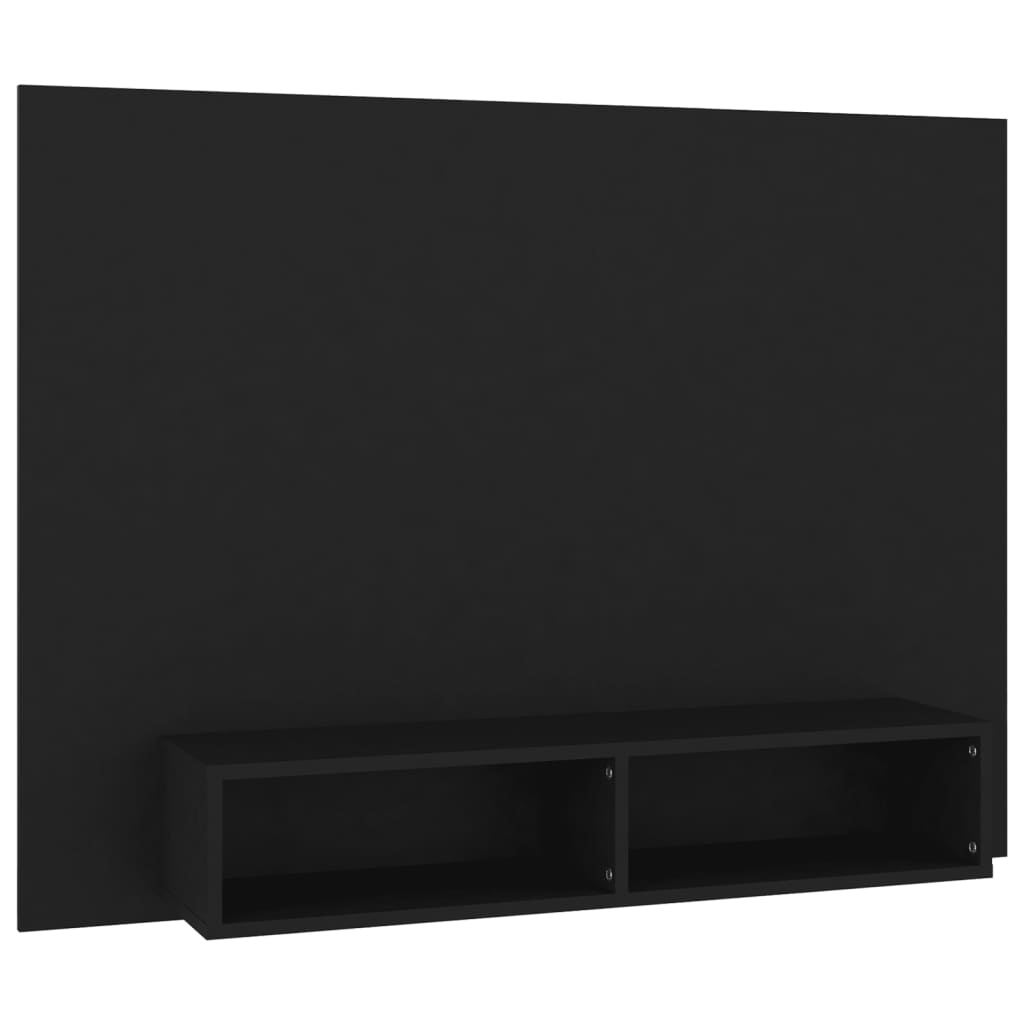 TV-taso seinälle musta 120x23,5x90 cm lastulevy - Sisustajankoti.fi