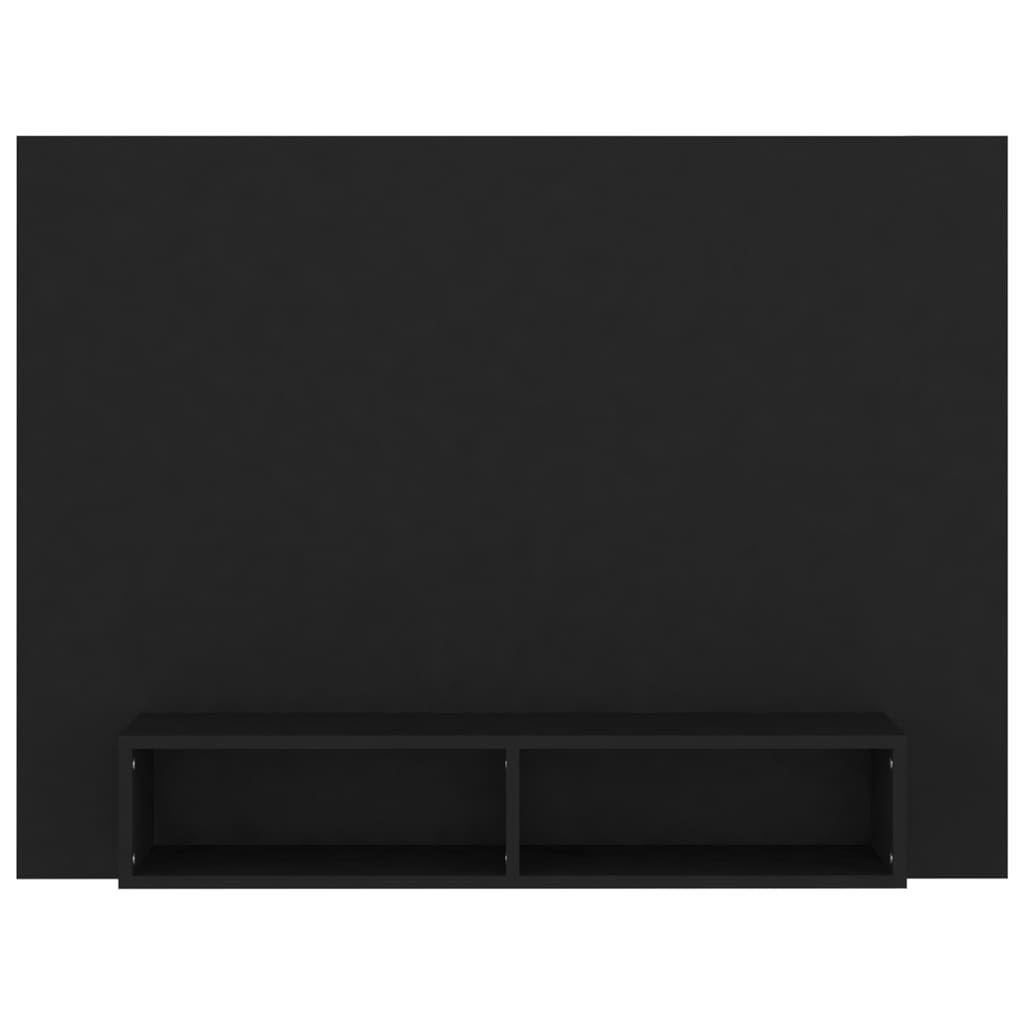 TV-taso seinälle musta 120x23,5x90 cm lastulevy - Sisustajankoti.fi