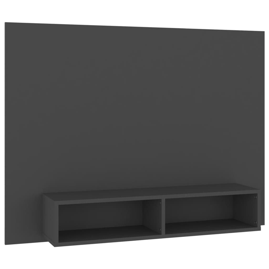 TV-taso seinälle harmaa 120x23,5x90 cm lastulevy - Sisustajankoti.fi