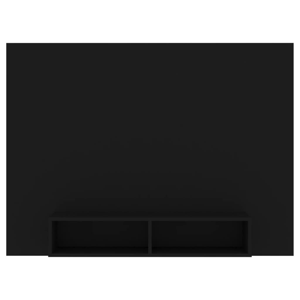 TV-taso seinälle musta 135x23,5x90 cm lastulevy - Sisustajankoti.fi