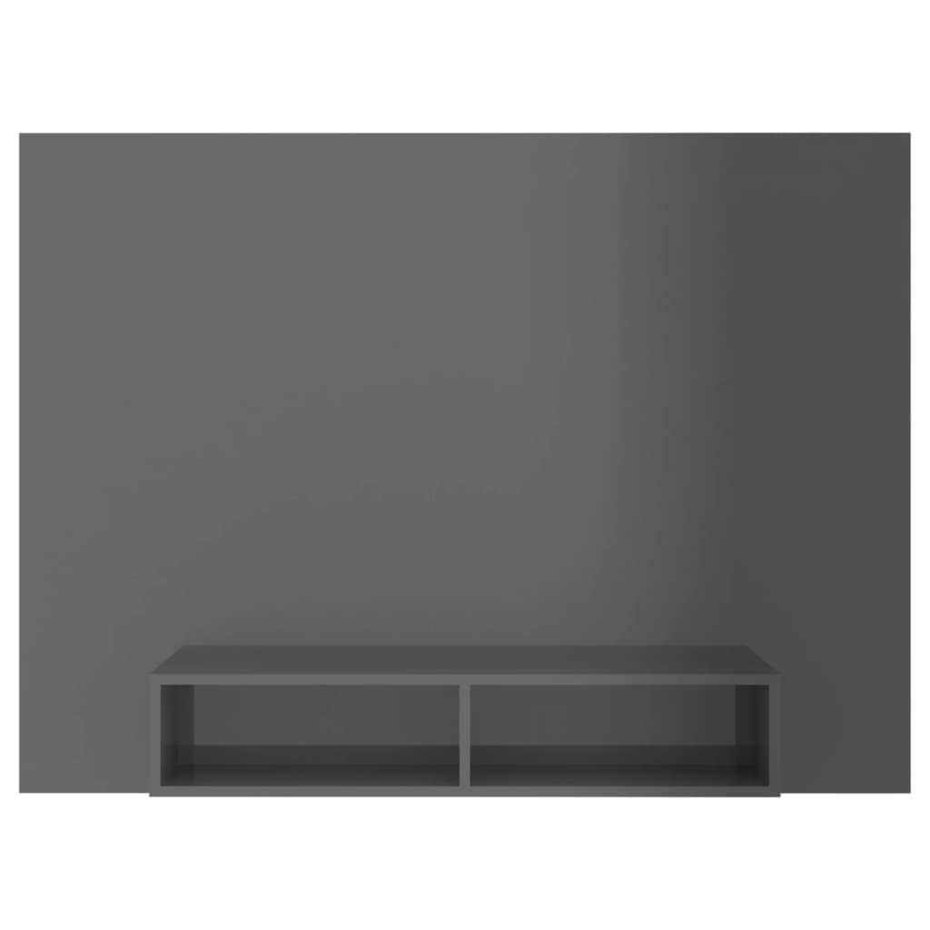 TV-taso seinälle korkeakiilto harmaa 135x23,5x90 cm lastulevy - Sisustajankoti.fi