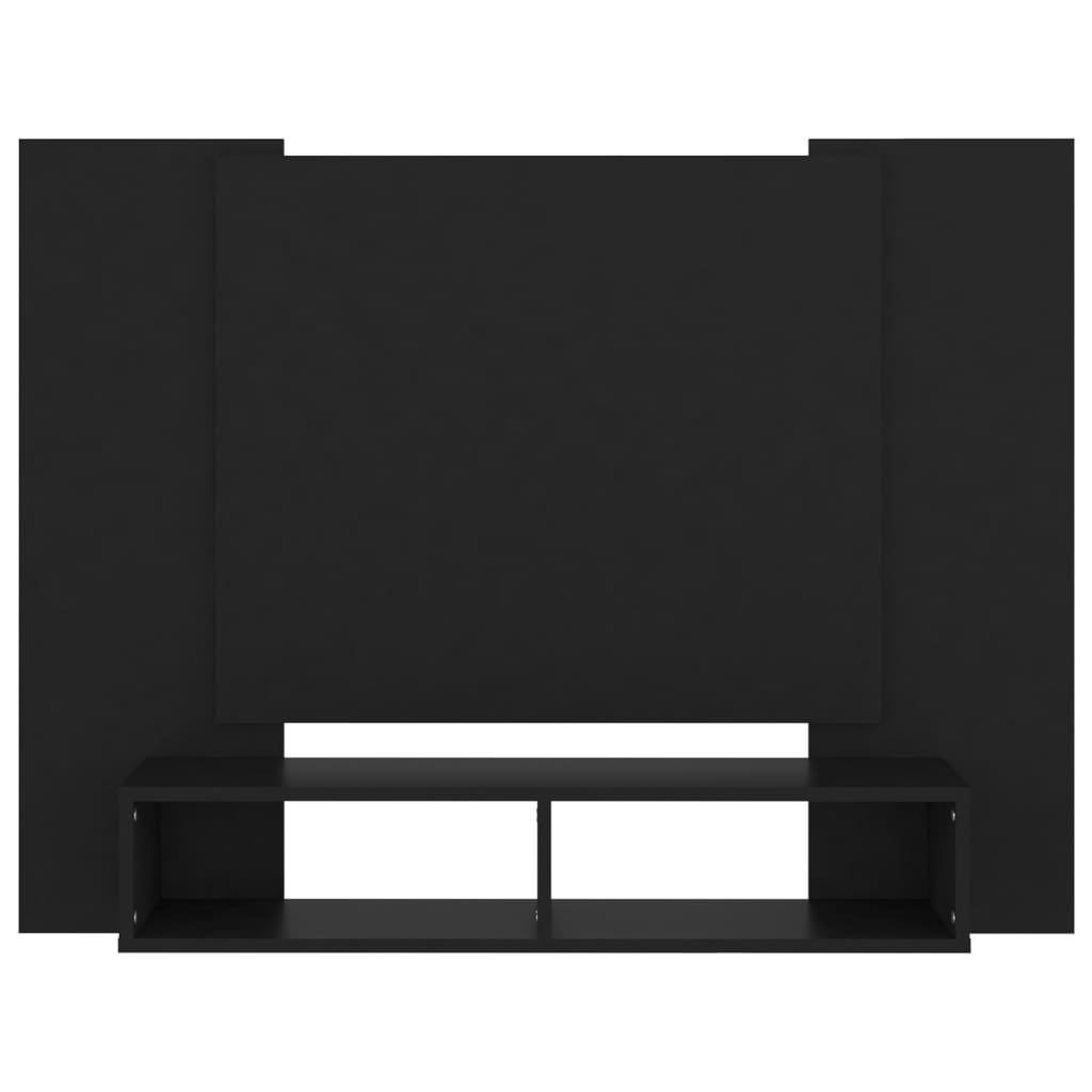 TV-taso seinälle musta 120x23,5x90 cm lastulevy - Sisustajankoti.fi