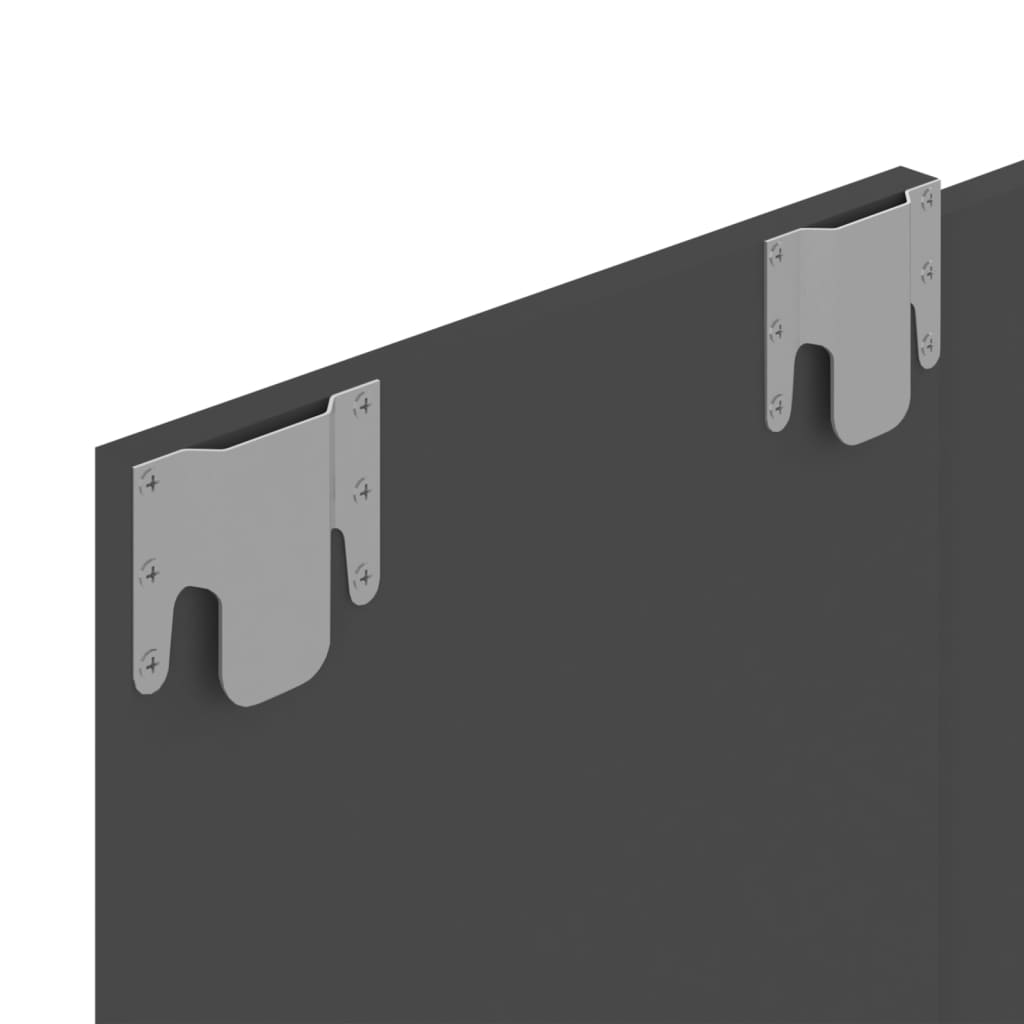 TV-taso seinälle harmaa 120x23,5x90 cm lastulevy - Sisustajankoti.fi
