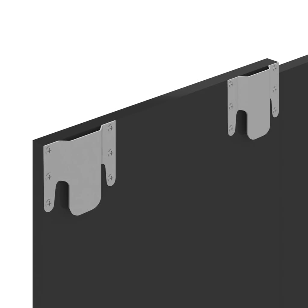 TV-taso seinälle korkeakiilto harmaa 120x23,5x90 cm lastulevy - Sisustajankoti.fi