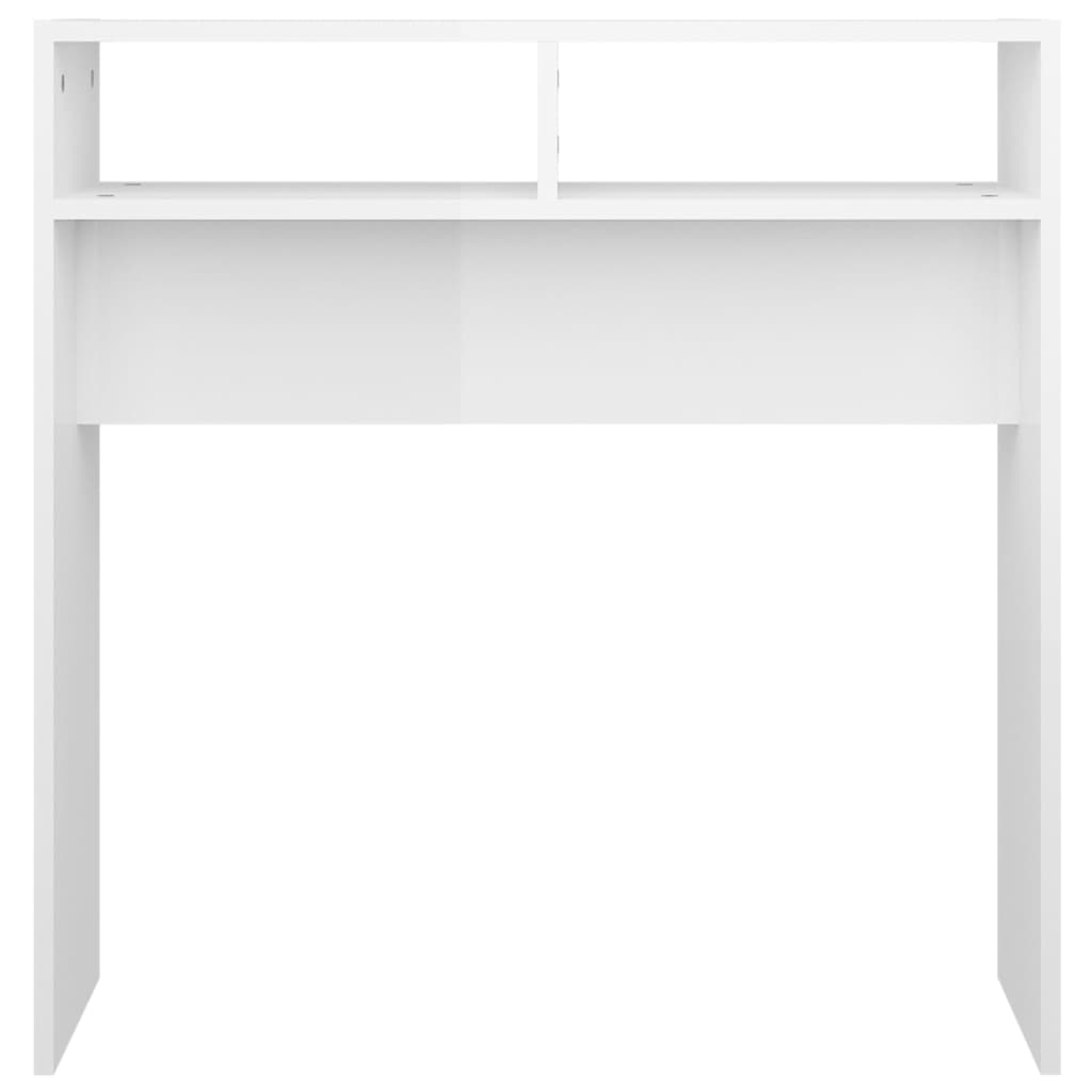 Konsolipöytä korkeakiilto valkoinen 78x30x80 cm lastulevy - Sisustajankoti.fi