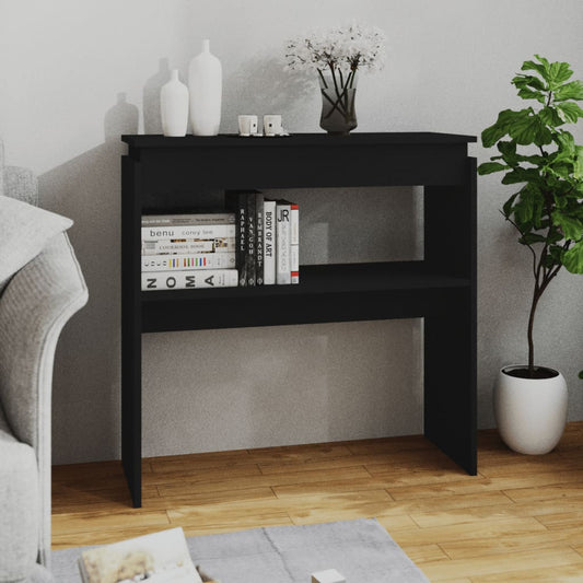 Konsolipöytä musta 80x30x80 cm lastulevy - Sisustajankoti.fi