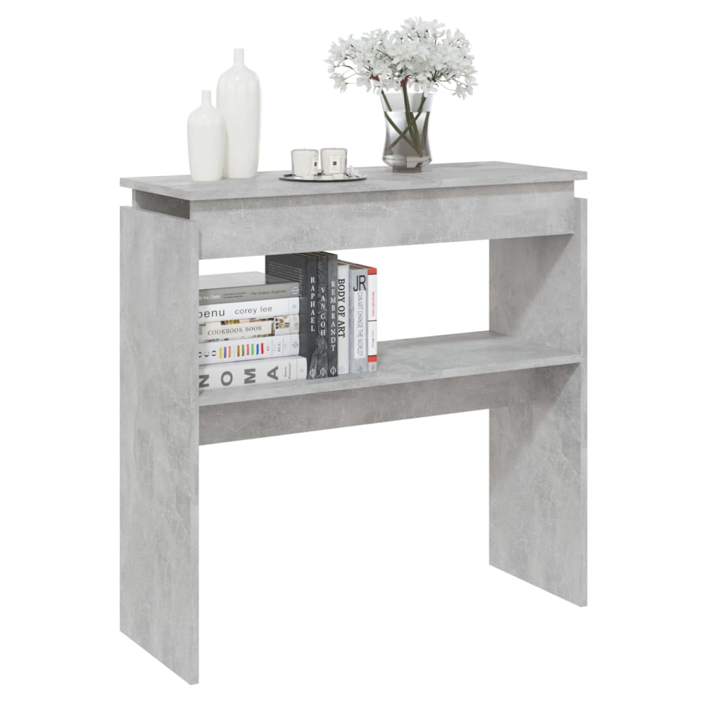 Konsolipöytä betoninharmaa 80x30x80 cm lastulevy - Sisustajankoti.fi