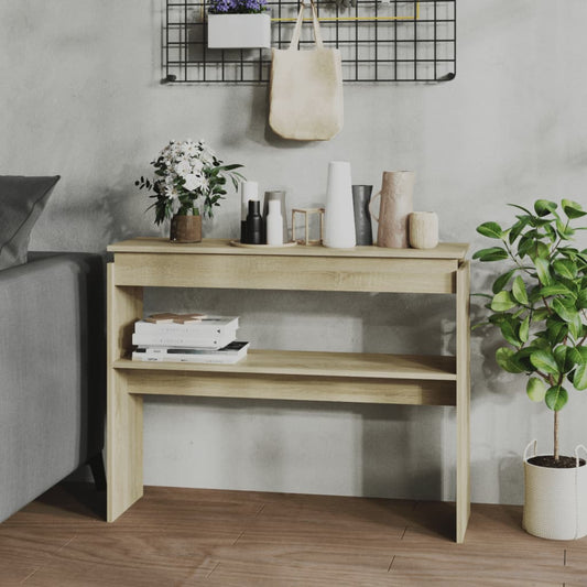 Konsolipöytä Sonoma-tammi 102x30x80 cm - Sisustajankoti.fi